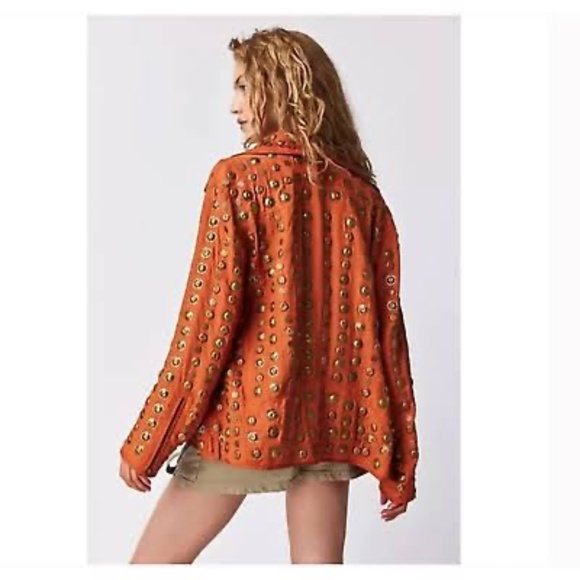 Free People Chelsea Moto Coin Jacket NEW - Picture 2 of 5
